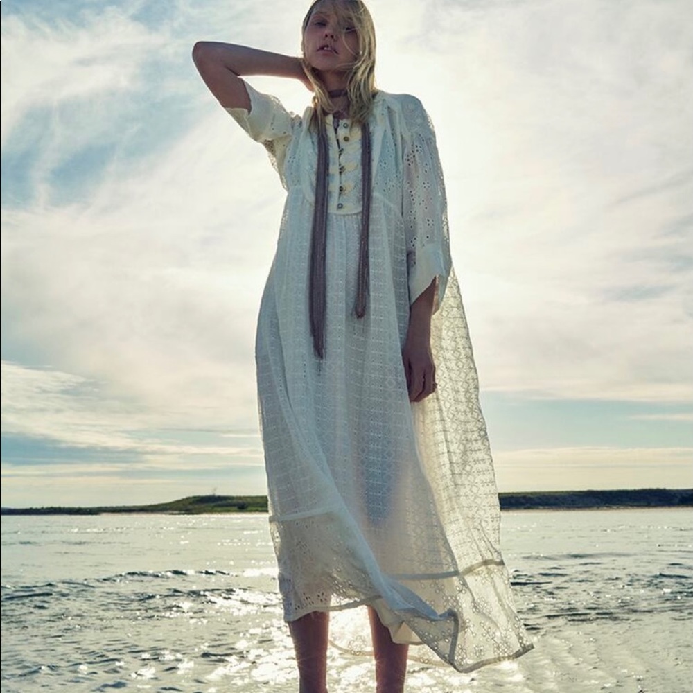 Limited edition eyelet midi dress ( zara)